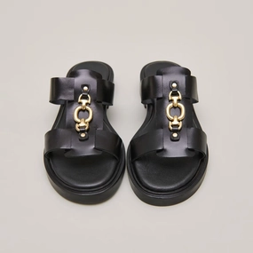 264- Dop Cuir Noir Jonak women's stylish shoes with modern design