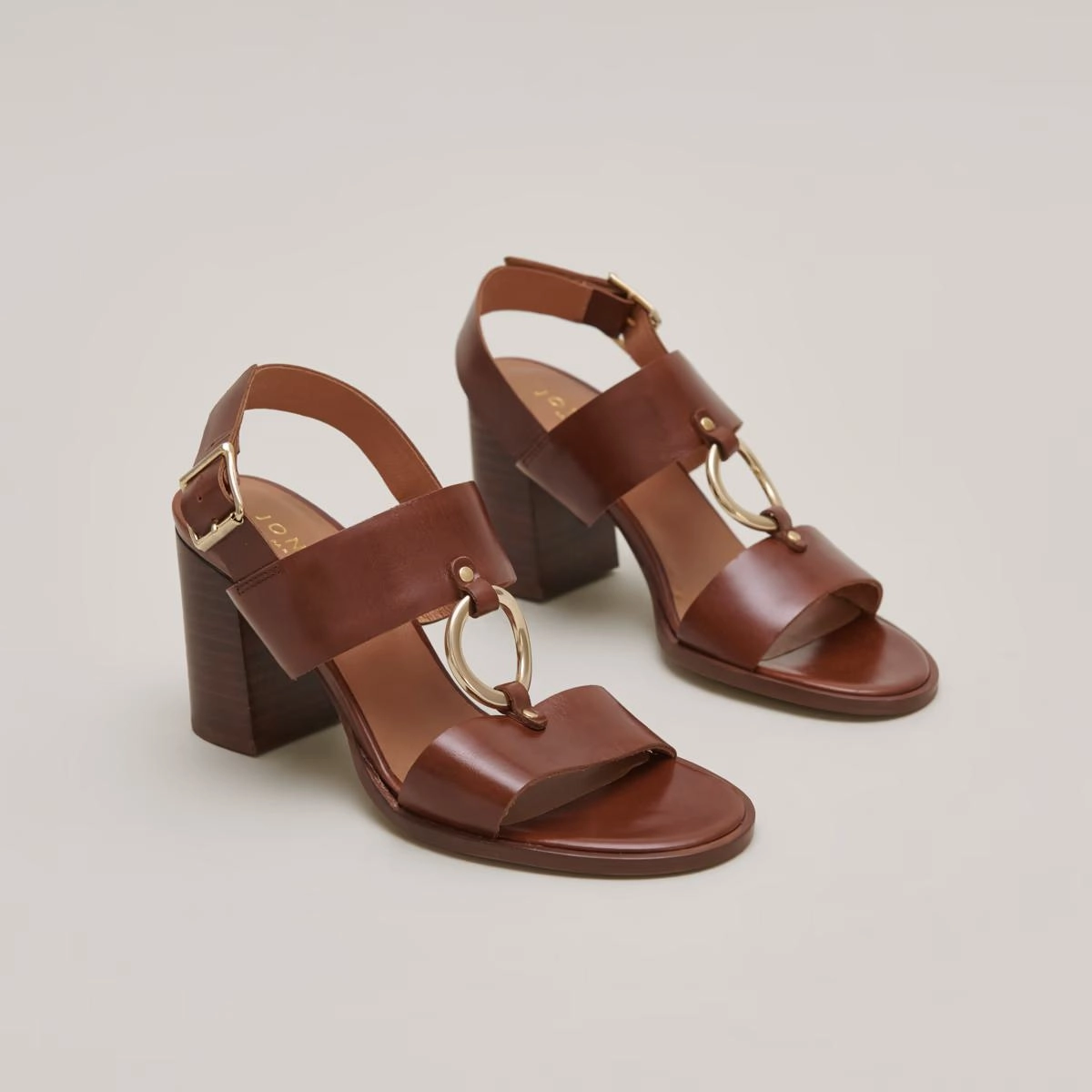 264- Dore Cuir Marron Stylish Footwear