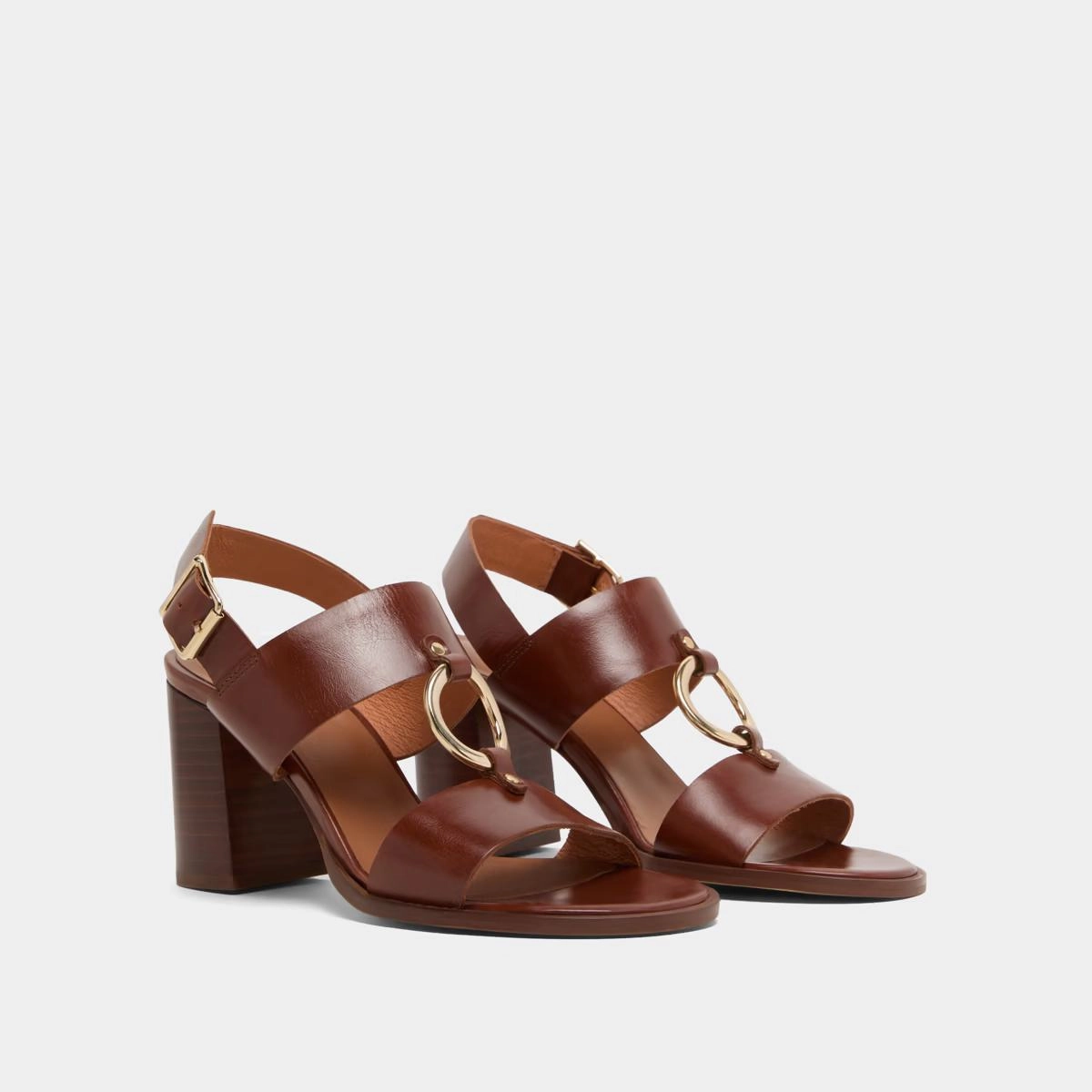 264- Dore Cuir Marron Stylish Footwear