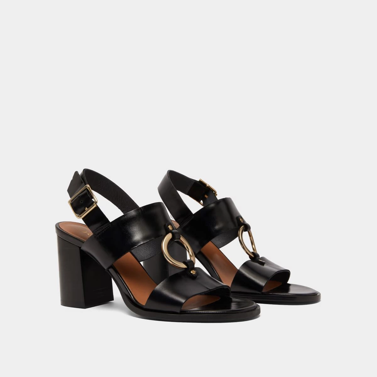 264- Dore Cuir Noir Stylish Footwear