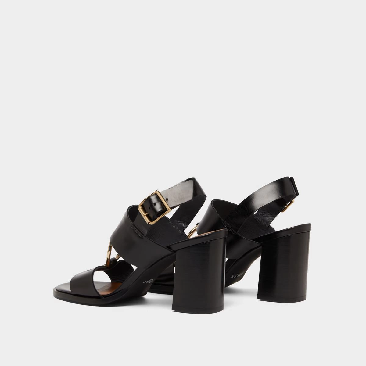 264- Dore Cuir Noir Stylish Footwear