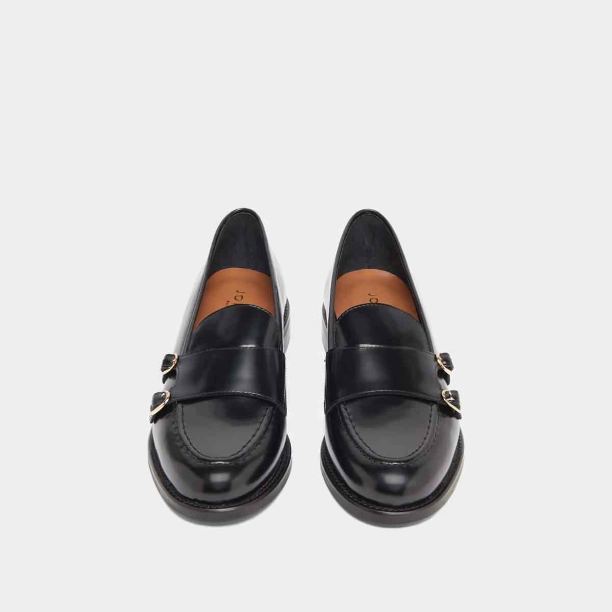 264- Drizza Cuir Glace Noir Stylish Footwear