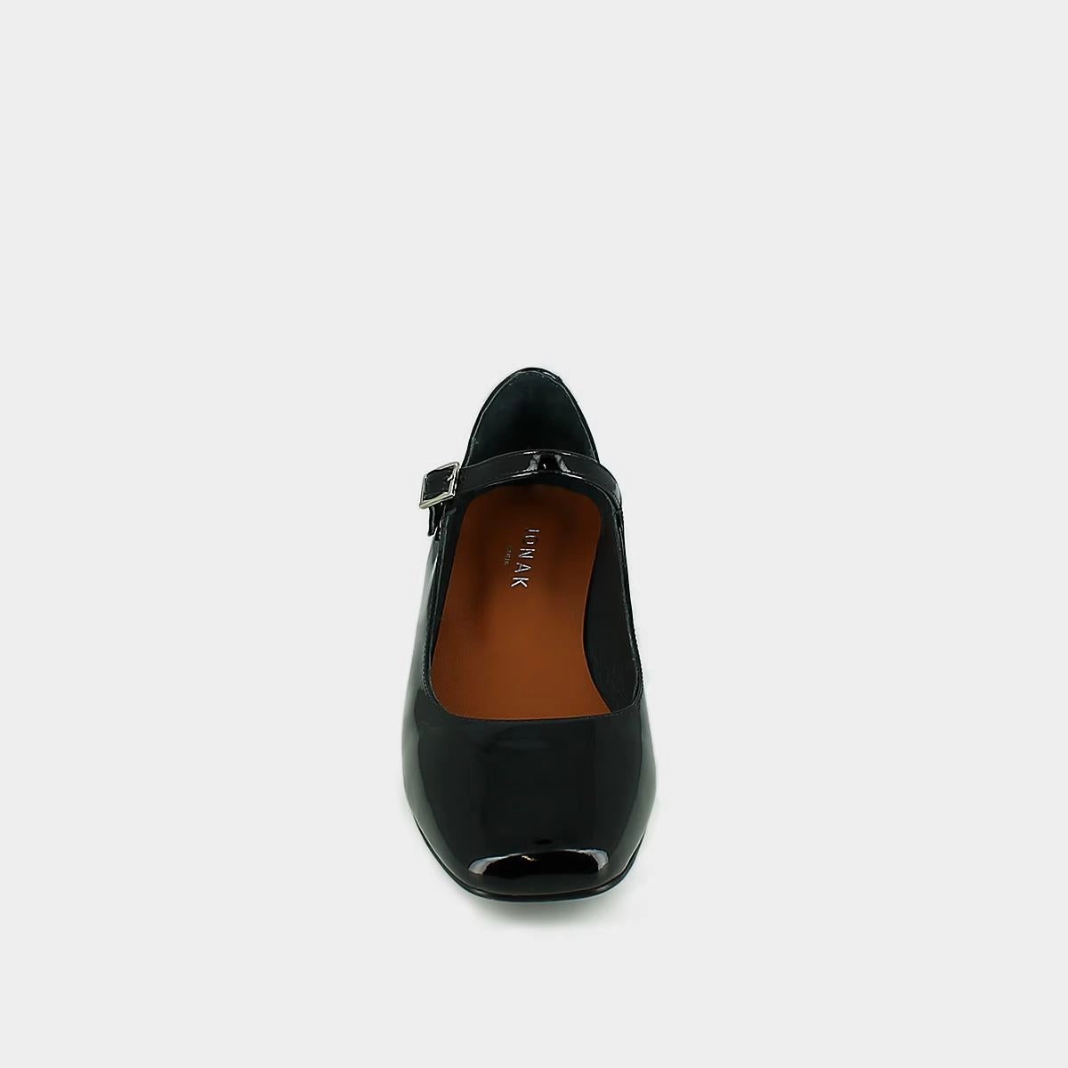 264- Dulci Vernis Noir Stylish Footwear