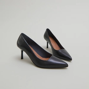 264- Dundee Cuir Noir Jonak women's stylish shoes with modern design