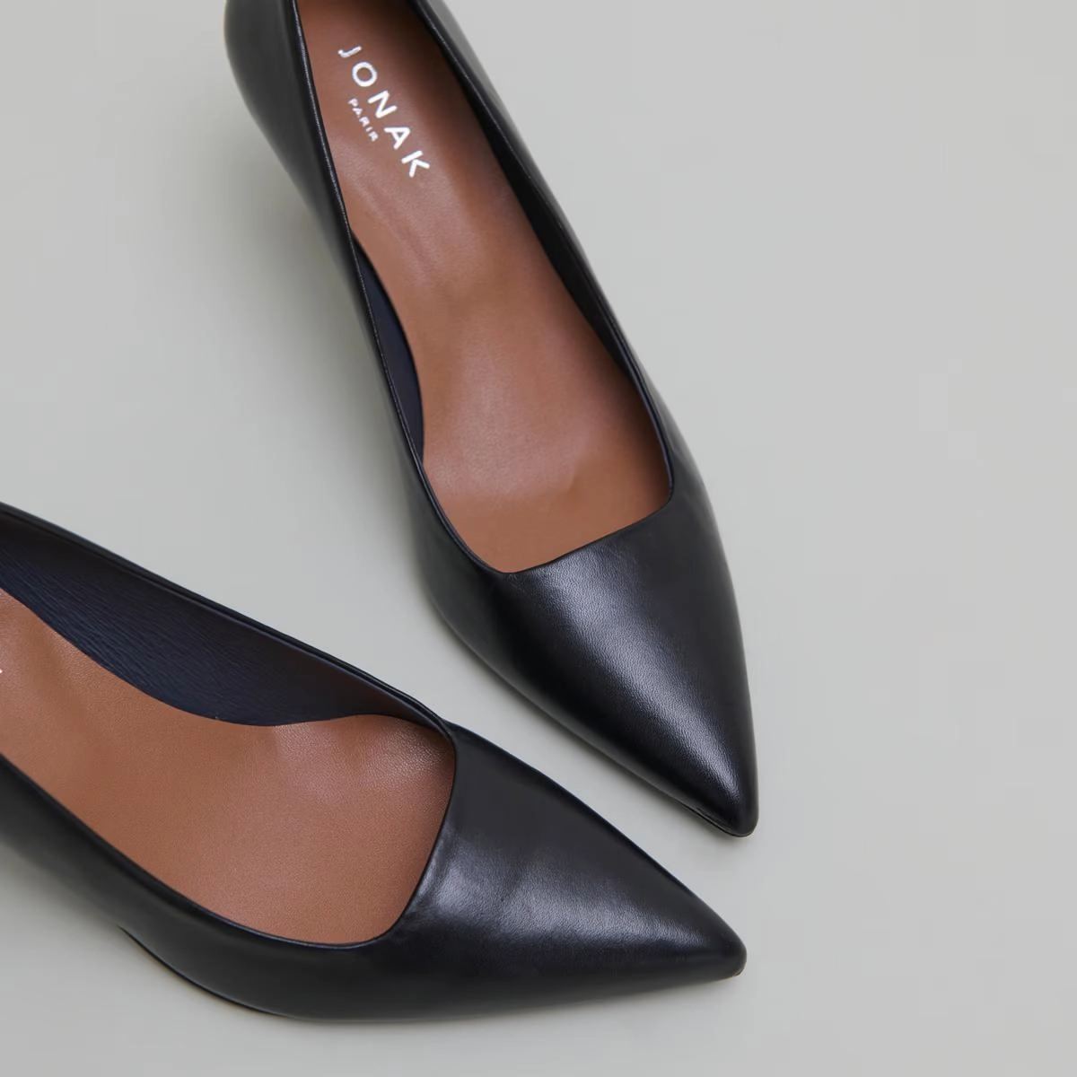 264- Dundee Cuir Noir Stylish Footwear