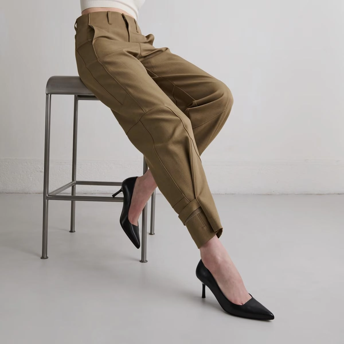 264- Dundee Cuir Noir Stylish Footwear