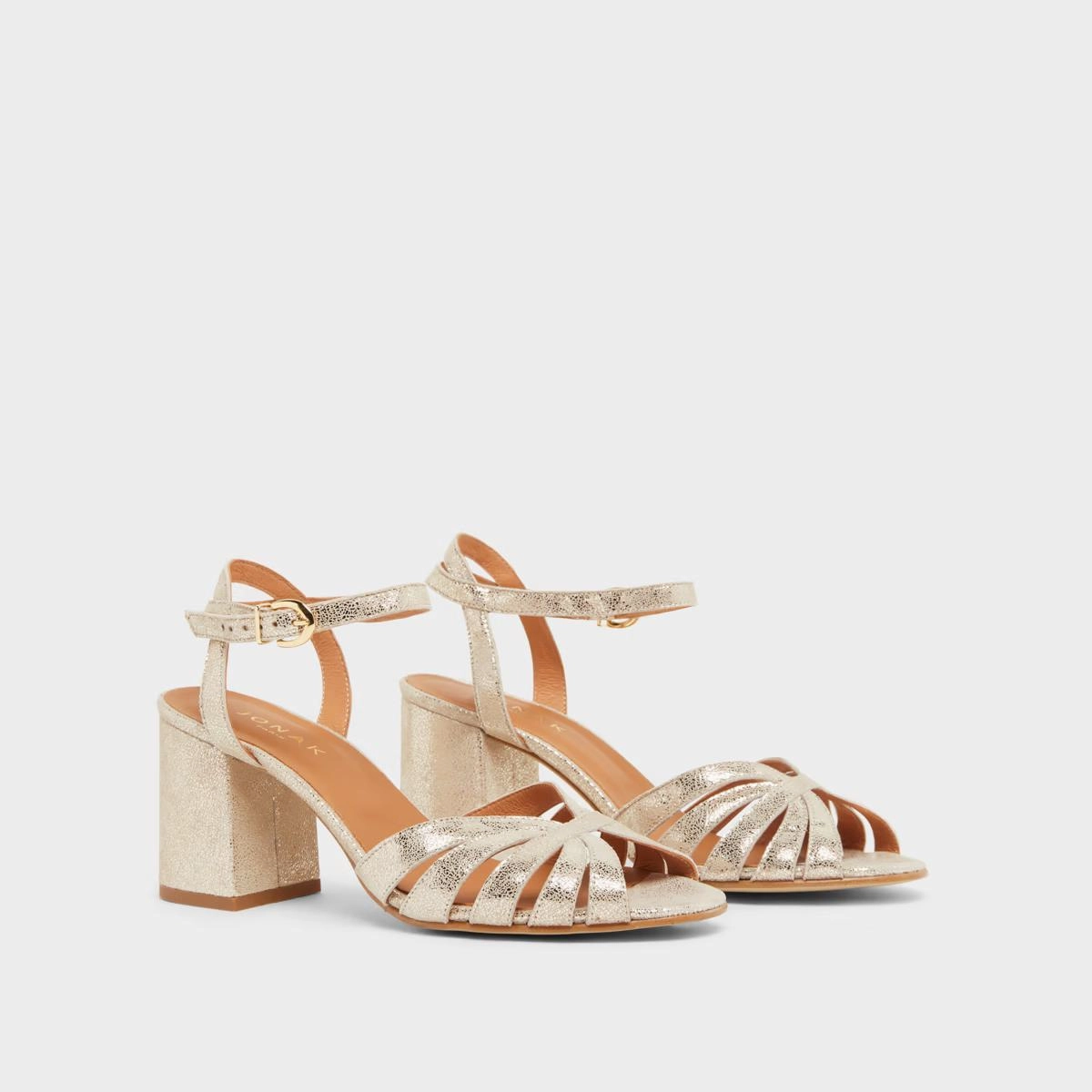264-e Debacq Velours Lamin Platine Stylish Footwear