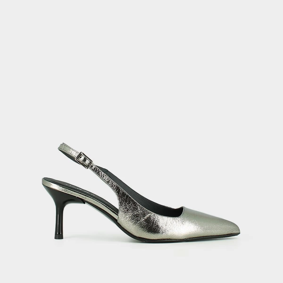 264-lise Diamantus Cuir Metal Argent-Fonce Jonak women's stylish shoes with modern design