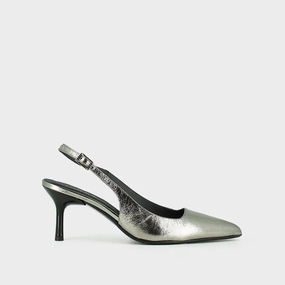 264-lise Diamantus Cuir Metal Argent-Fonce Jonak women's stylish shoes with modern design