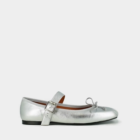 264-lise Dominante Cuir Metal Argent Jonak women's stylish shoes with modern design