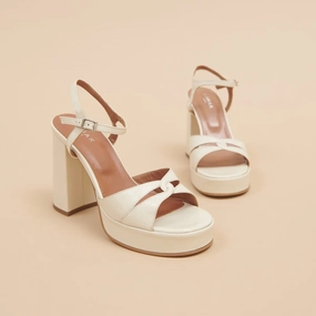 264-t Justine Cuir Brillan Ecru Jonak women's stylish shoes with modern design