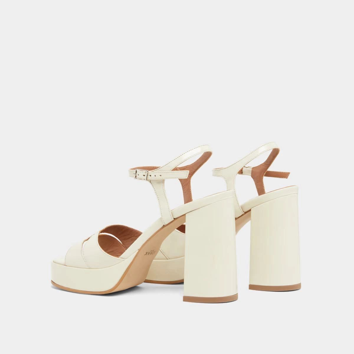 264-t Justine Cuir Brillan Ecru Stylish Footwear