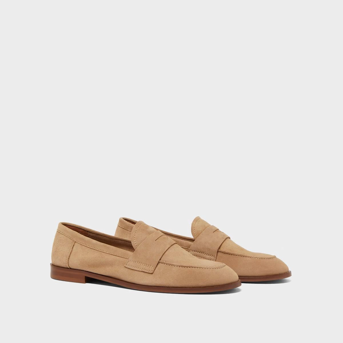 264- Thelma Velours Camel Stylish Footwear