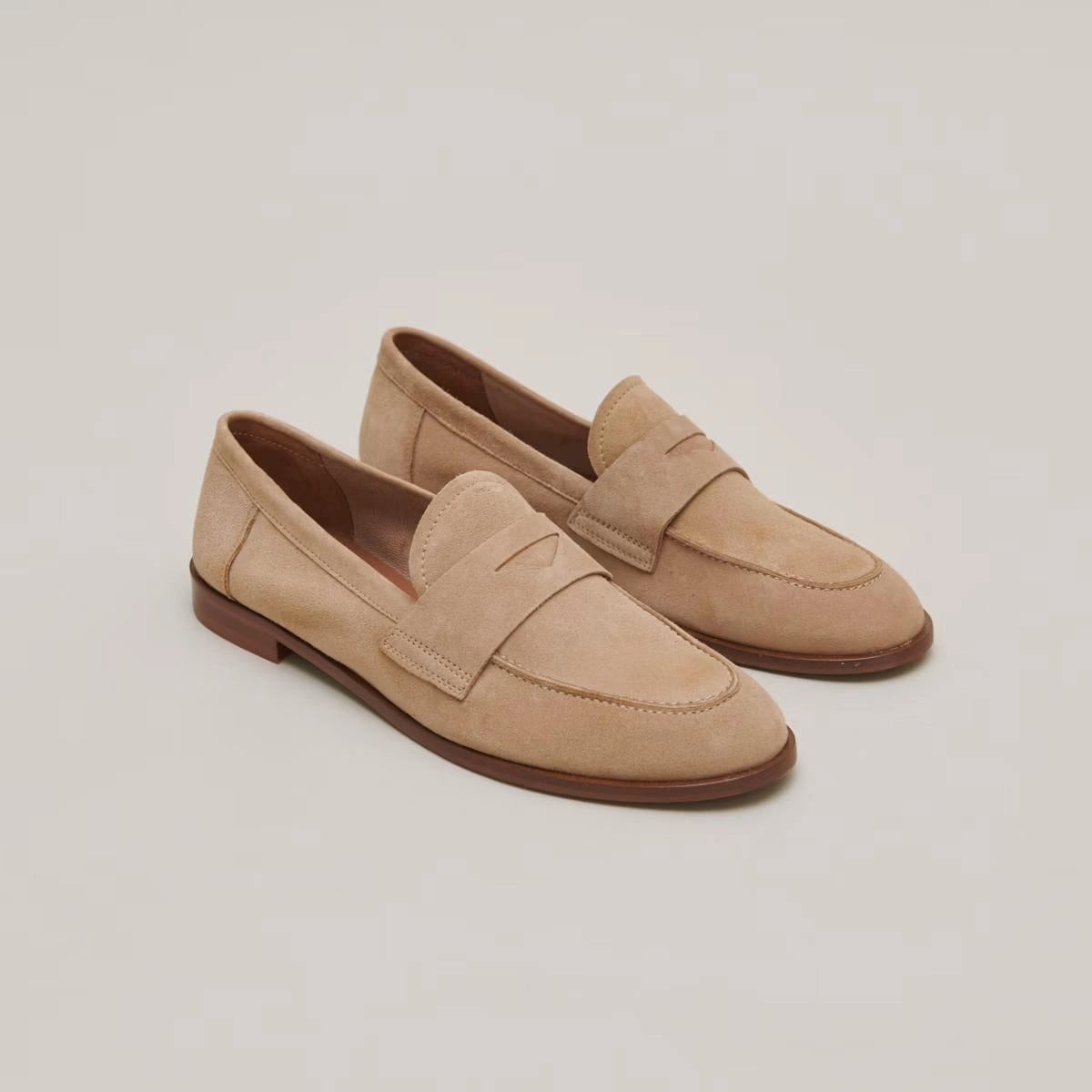 264- Thelma Velours Camel Stylish Footwear