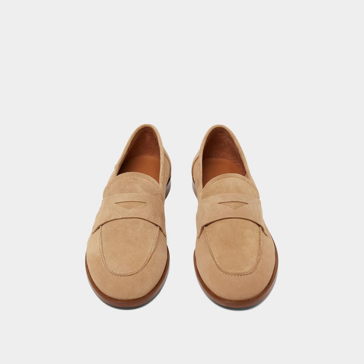 264- Thelma Velours Camel Stylish Footwear