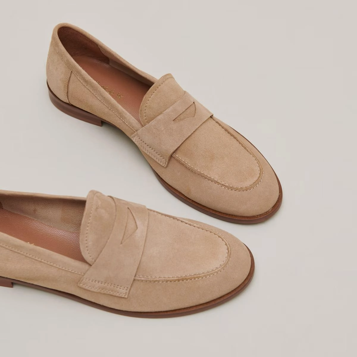264- Thelma Velours Camel Stylish Footwear