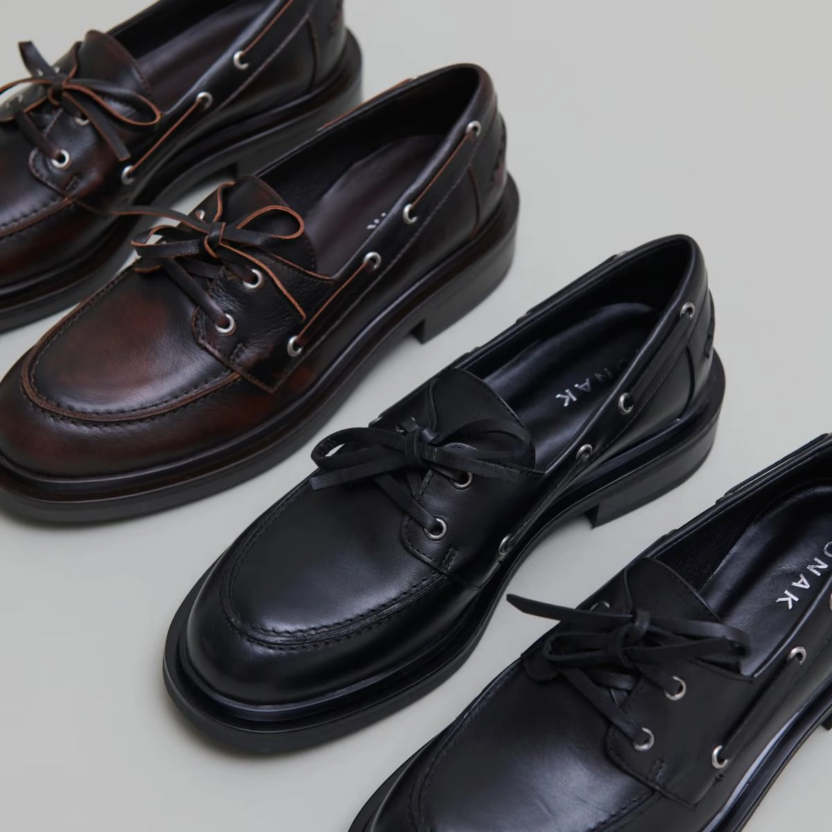 388- Paolo Cuir Noir Stylish Footwear