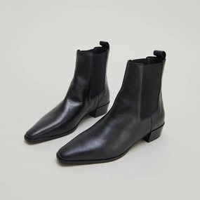 388- Papaye Cuir Noir Jonak women's stylish shoes with modern design