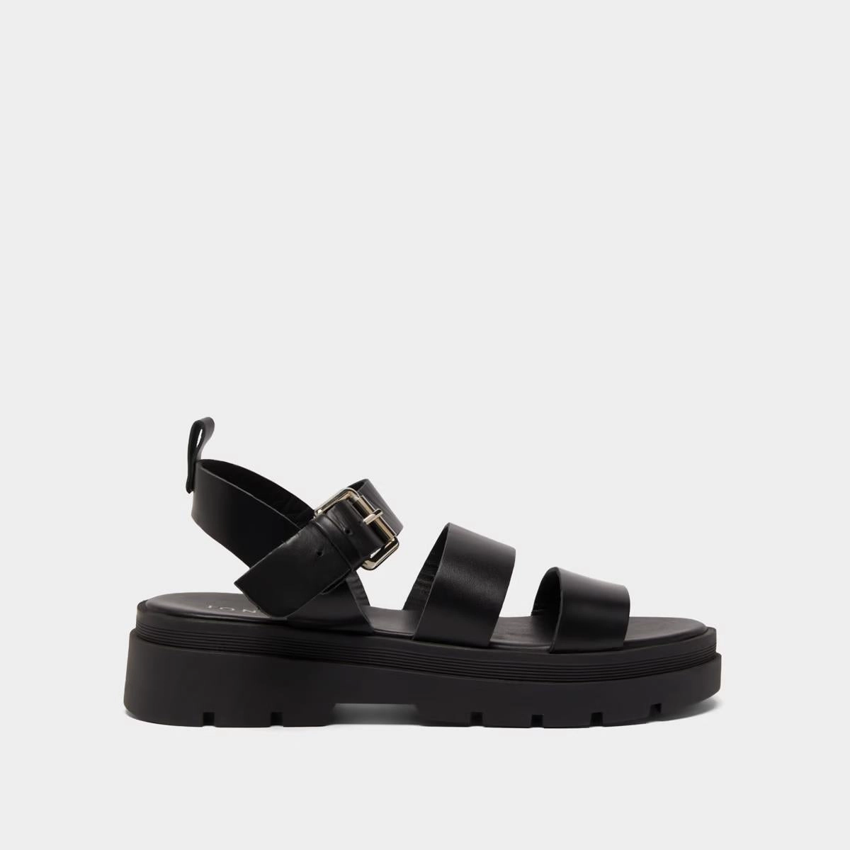 388- Priame Cuir Noir Stylish Footwear