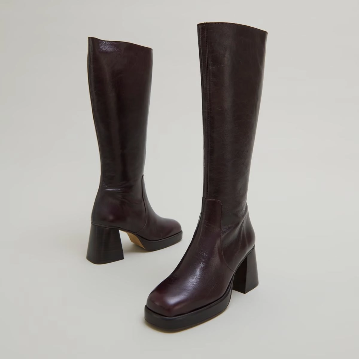 429- Betina Cuir Vieilli Chocolat Stylish Footwear