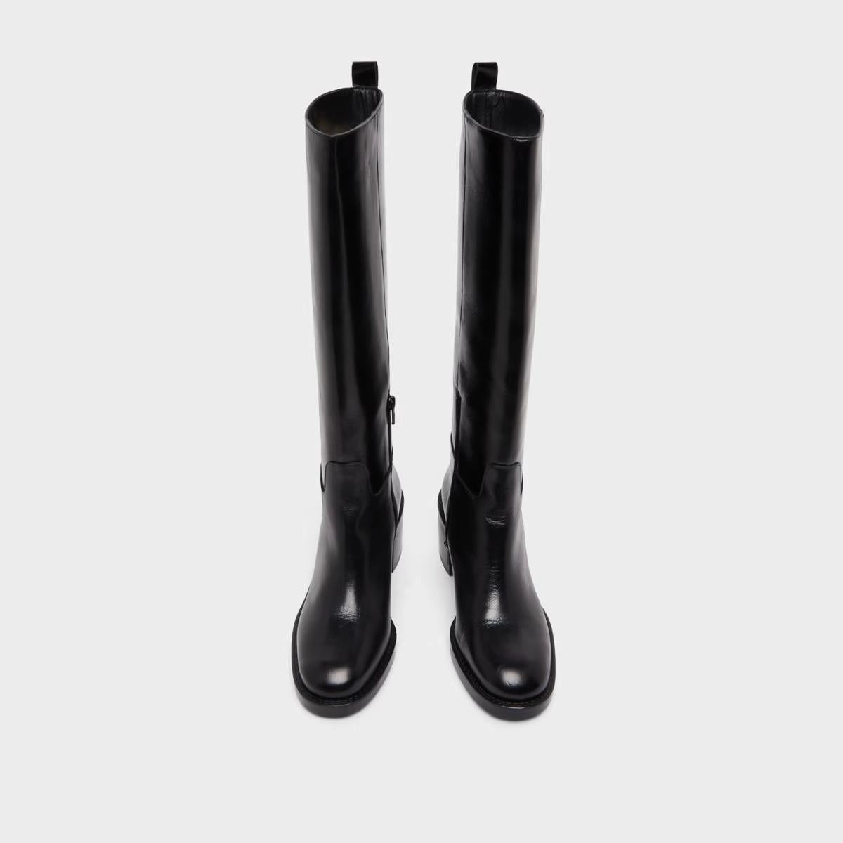 429- Bonnie Cuir Noir Stylish Footwear
