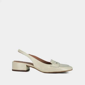 429- Bride Vernis Plisse Ecru Jonak women's stylish shoes with modern design