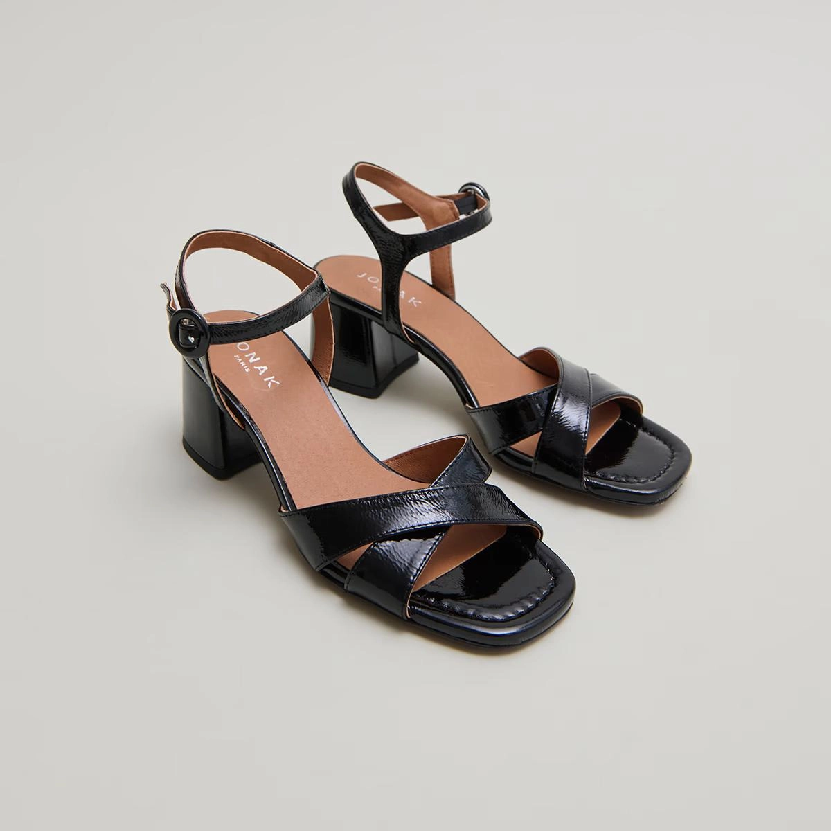 429- Briella Vernis P Noir Jonak women's stylish shoes with modern design