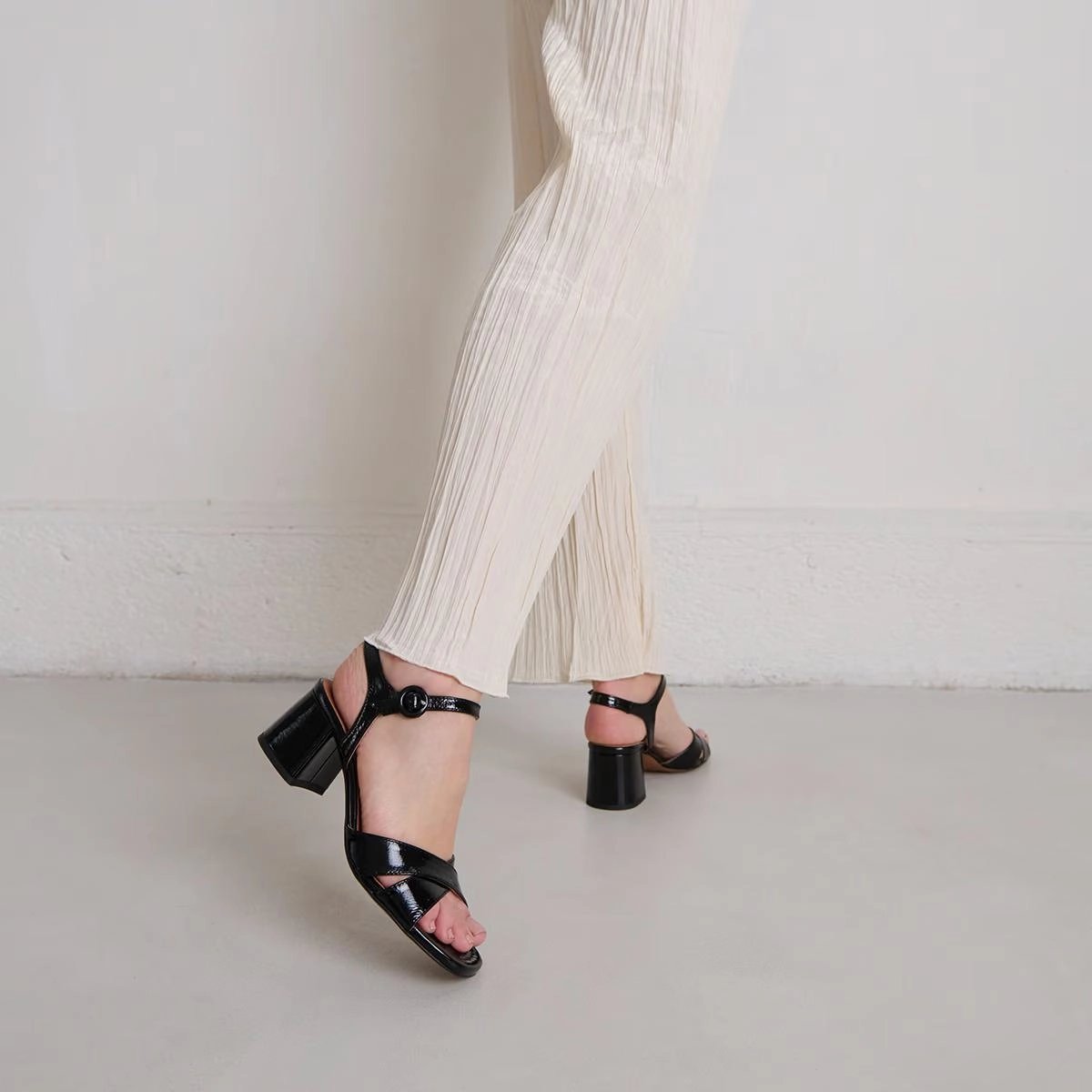 429- Briella Vernis P Noir Stylish Footwear