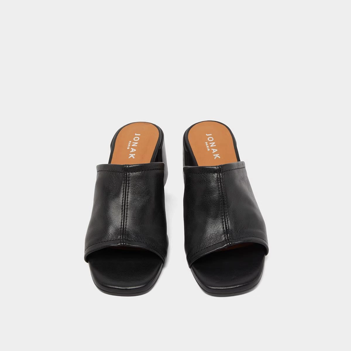 429- Butterfly Cuir Noir Stylish Footwear