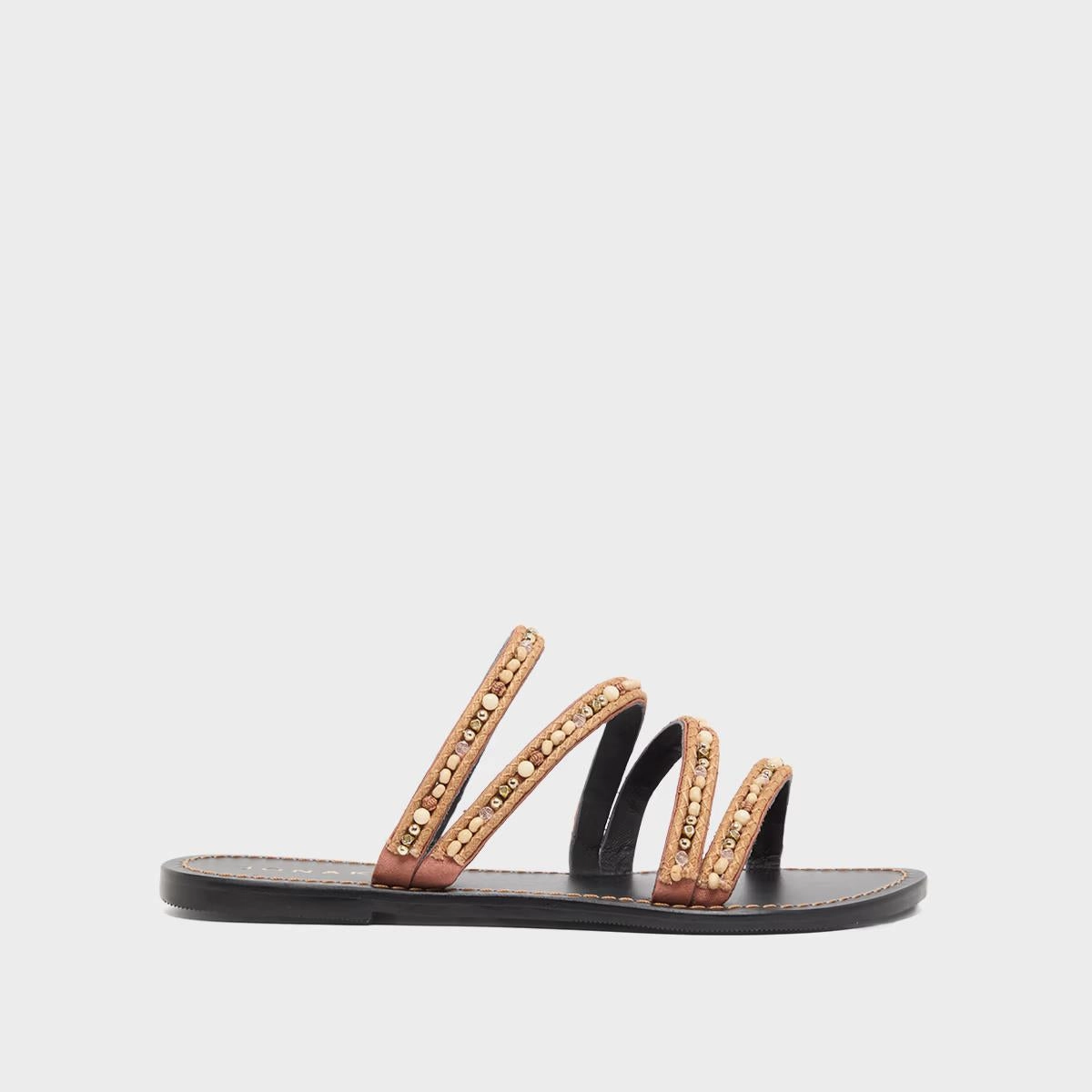 433- Suzanne Textile Beige Stylish Footwear