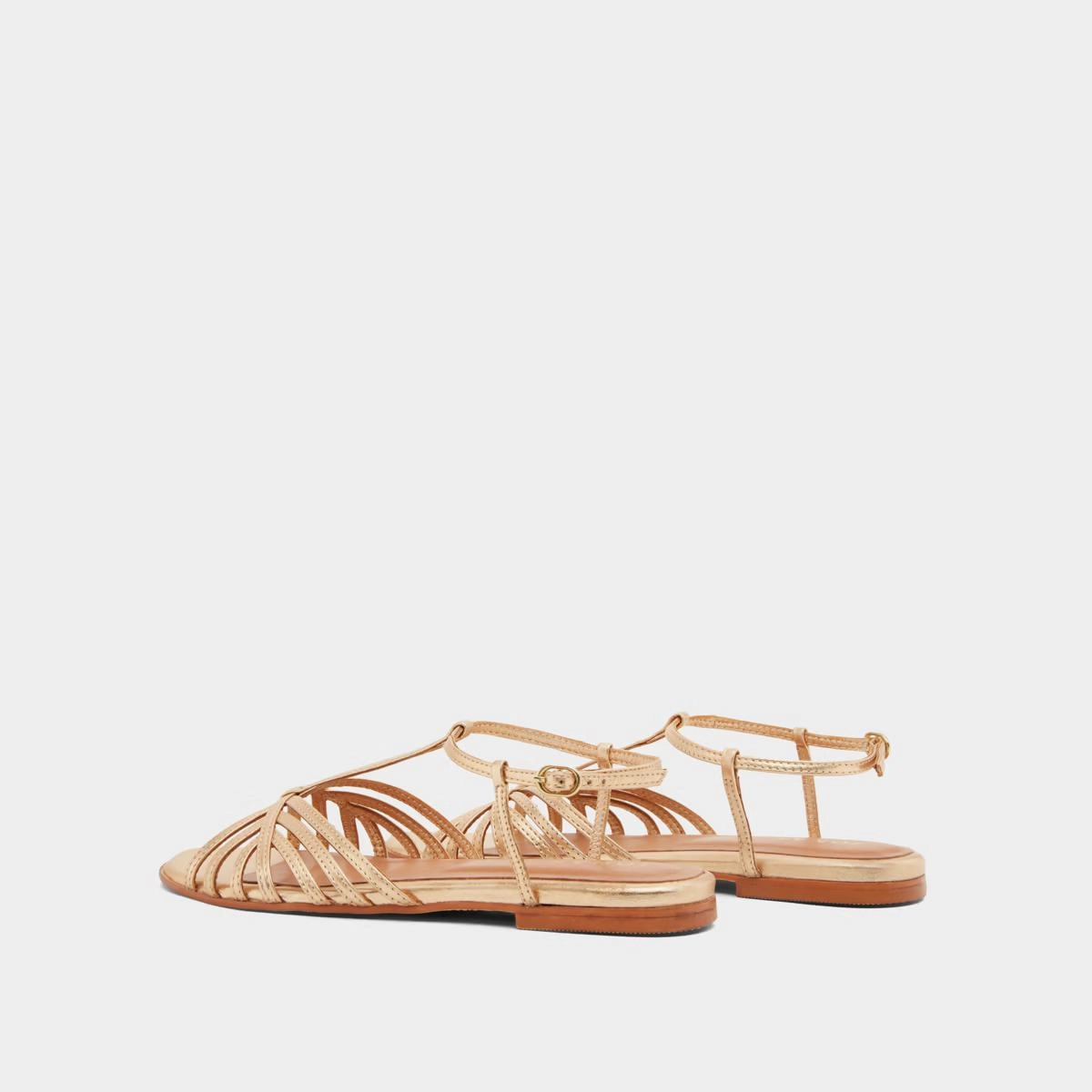 498-ise Wallonie Cuir Metall Or Stylish Footwear