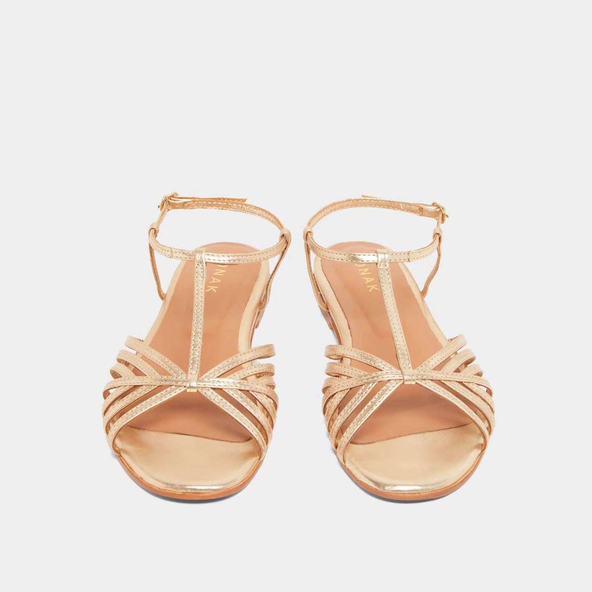 498-ise Wallonie Cuir Metall Or Stylish Footwear