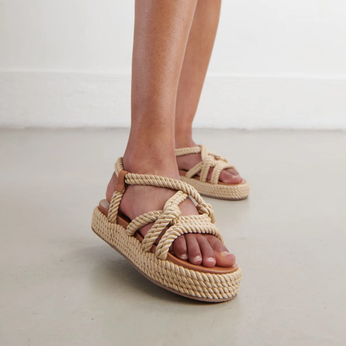 498- Wael Corde Beige Stylish Footwear