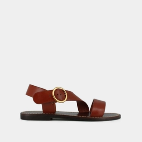 498- Welbi Cuir Cognac Jonak women's stylish shoes with modern design