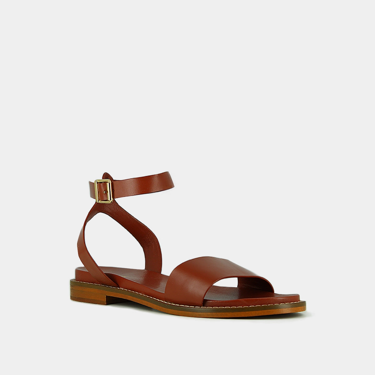 498- Wik Cuir Cognac Stylish Footwear