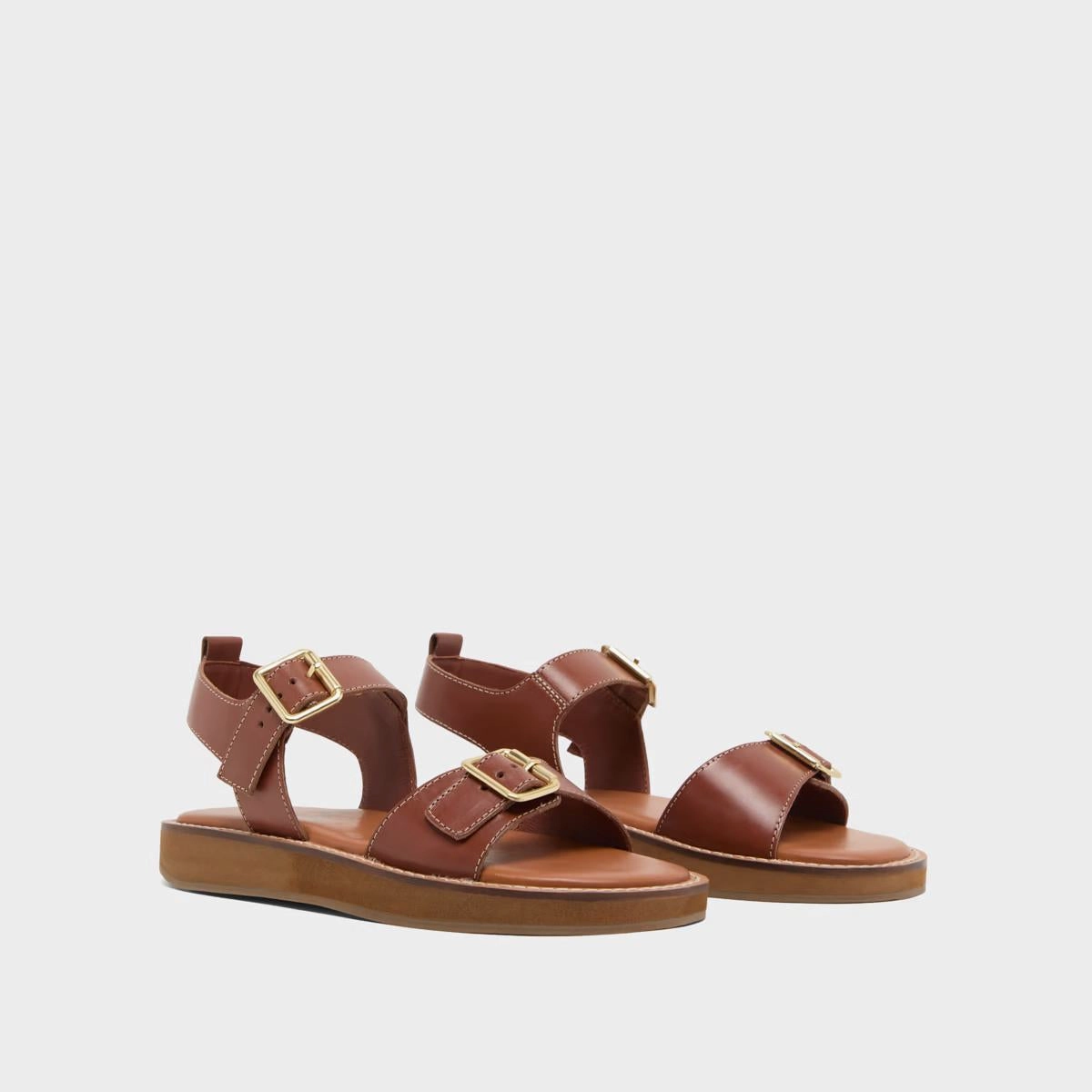 498- Woma Cuir Cognac Stylish Footwear
