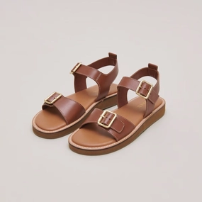 498- Woma Cuir Cognac Jonak women's stylish shoes with modern design