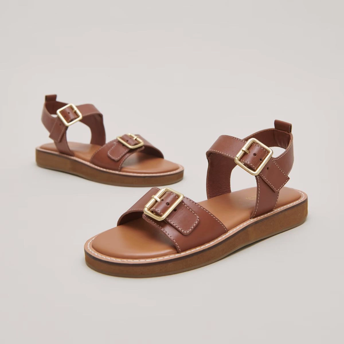 498- Woma Cuir Cognac Stylish Footwear