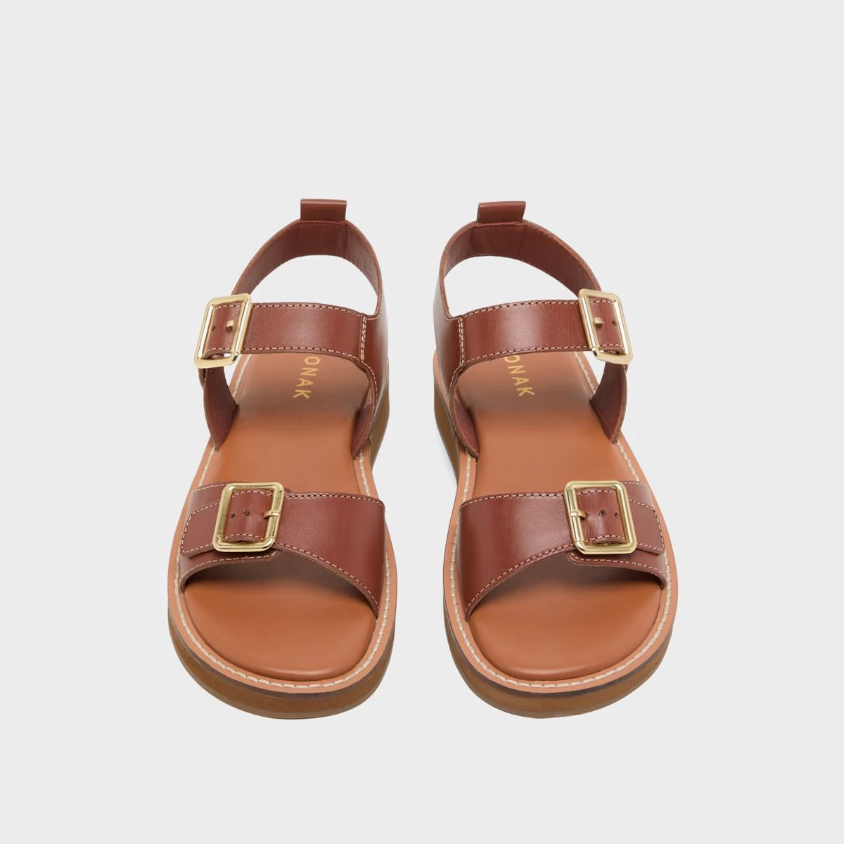 498- Woma Cuir Cognac Stylish Footwear