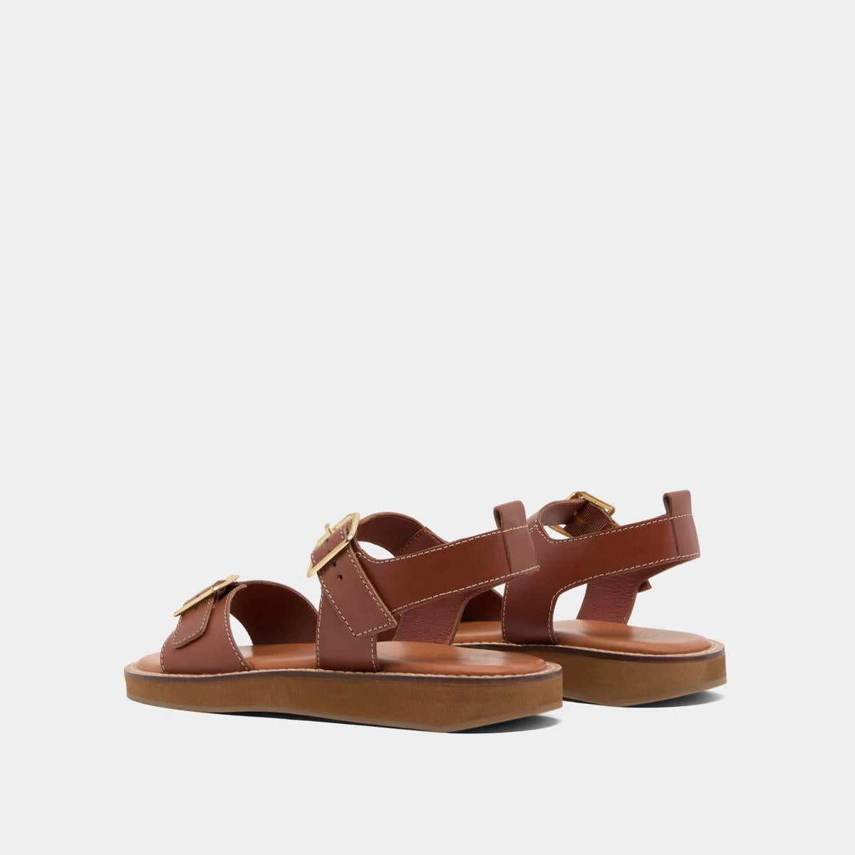 498- Woma Cuir Cognac Stylish Footwear