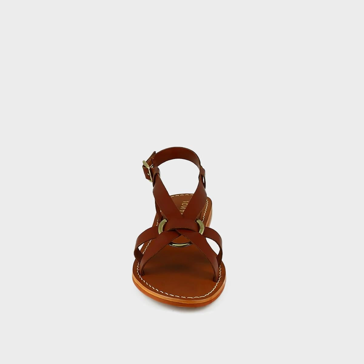 498- Wora Cuir Cognac Stylish Footwear