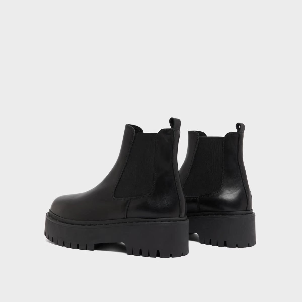 525- Ravie Cuir Noir Stylish Footwear
