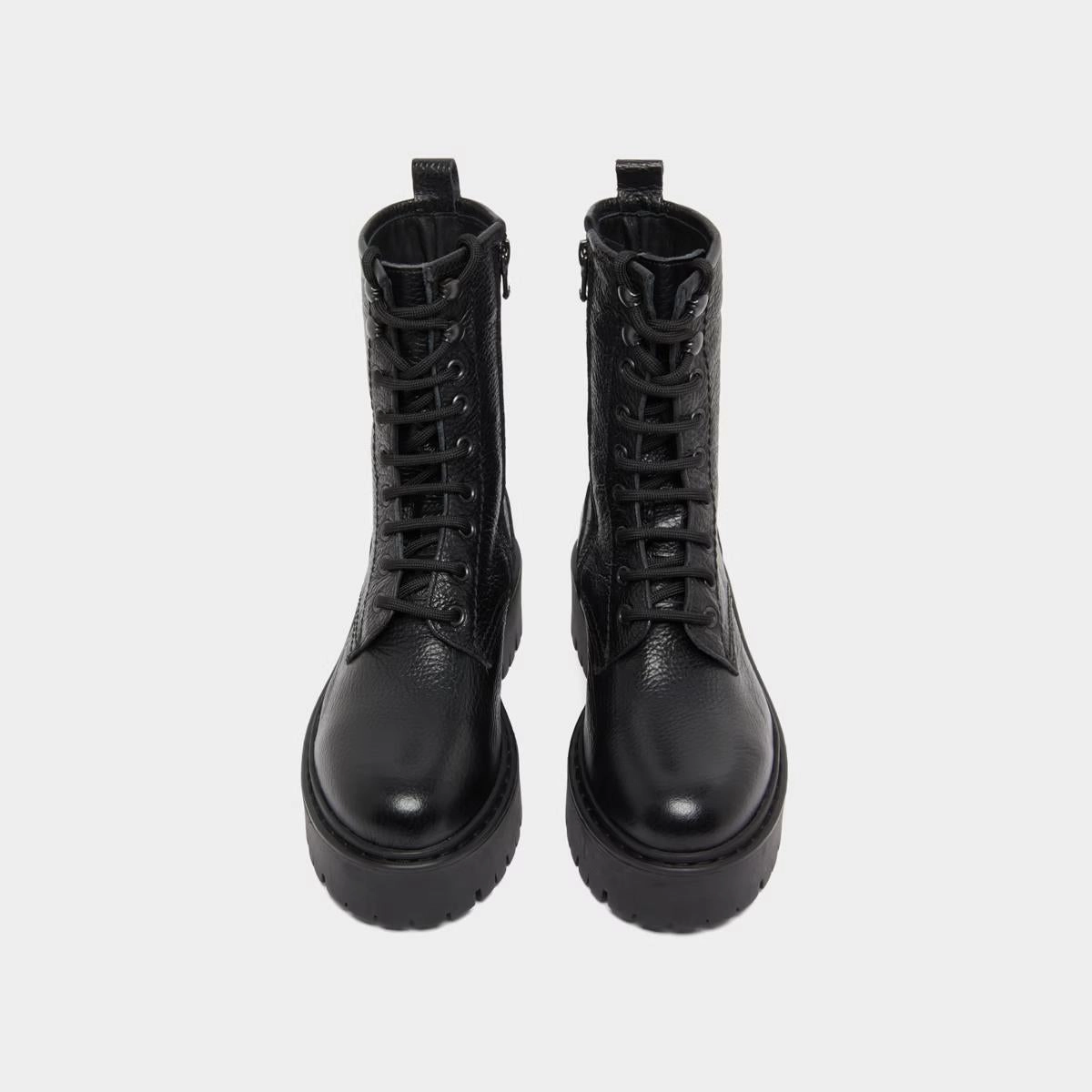 525- Robbo Cuir Graine Noir Stylish Footwear