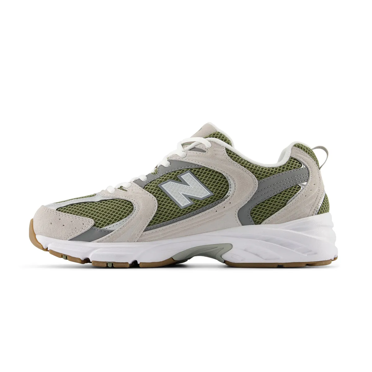 530 'Dark Olivine' New Balance sneaker close-ups