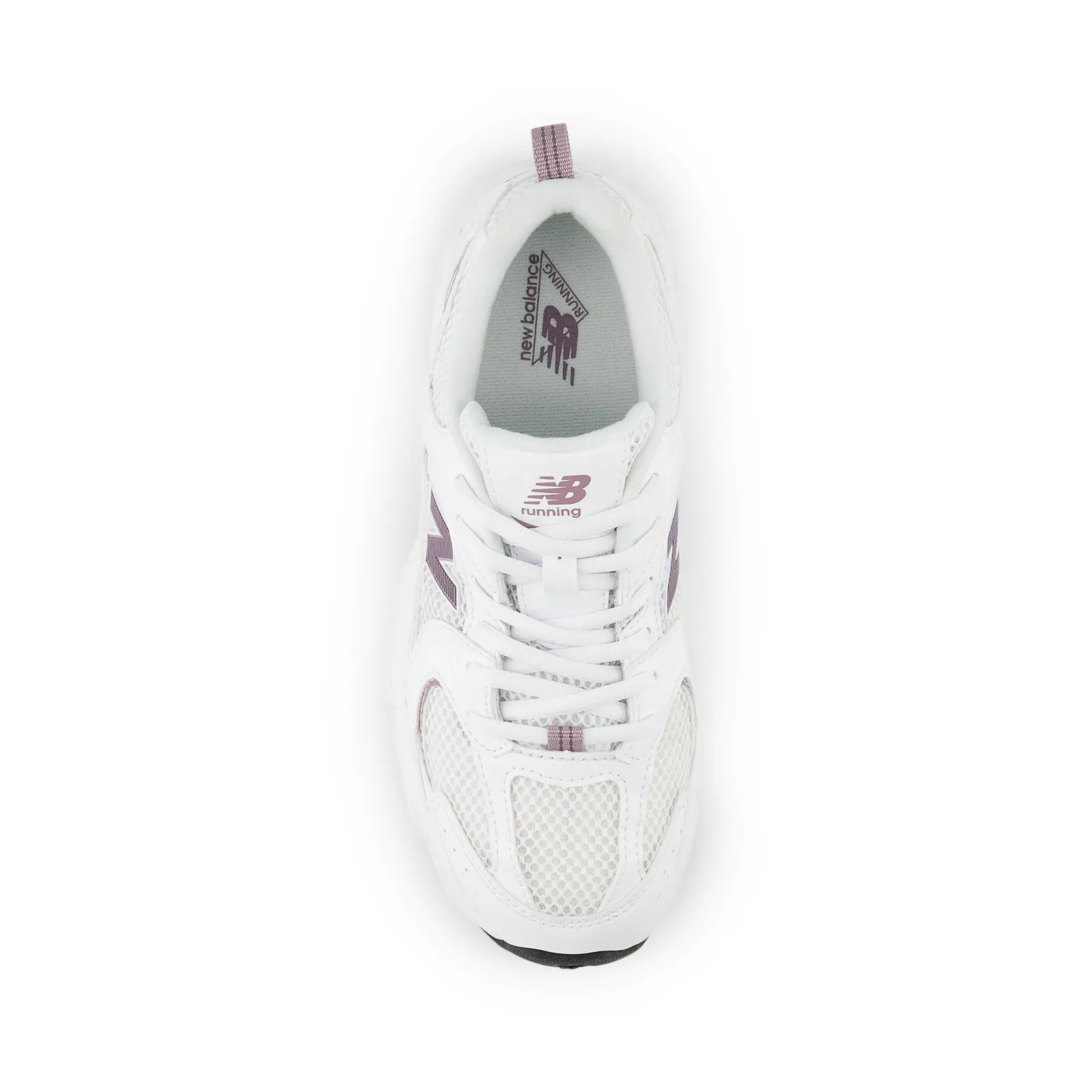 530 'White Dark Ice Wine' New Balance sneaker close-ups