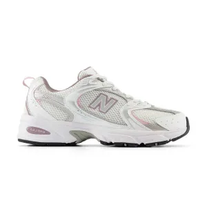 530 'White Silver Metallic Wine' New Balance retro-inspired sneakers