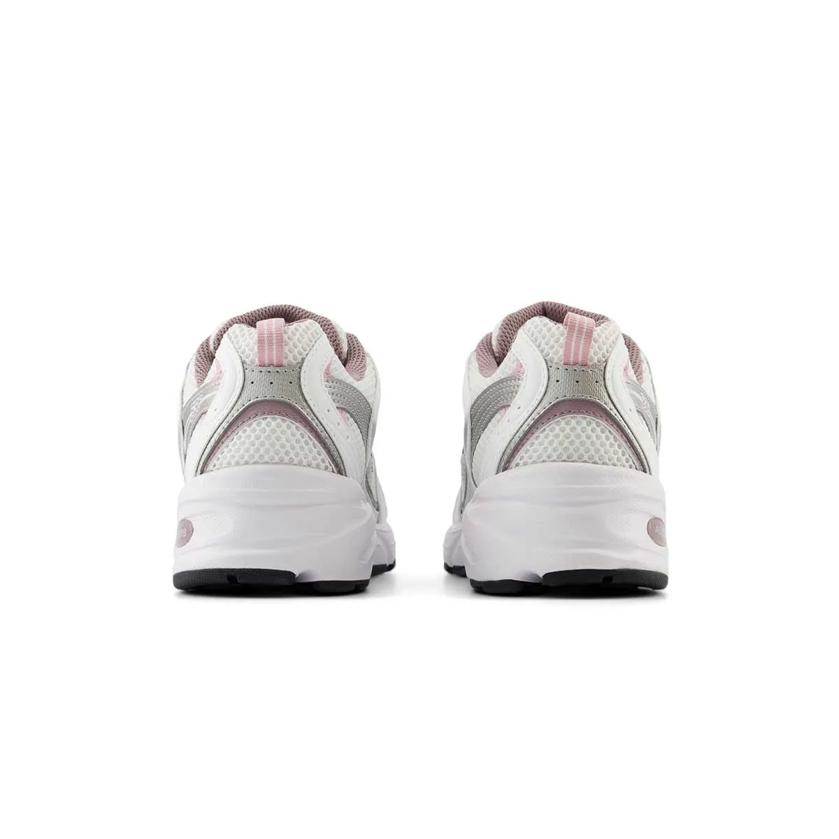 530 'White Silver Metallic Wine' New Balance sneaker close-ups