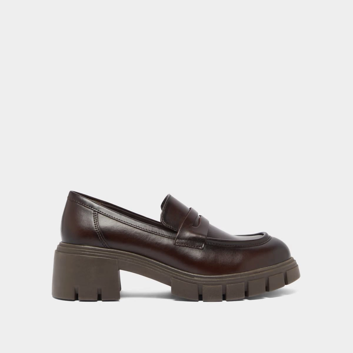 542- Aron Cuir Brun-Rouge Stylish Footwear