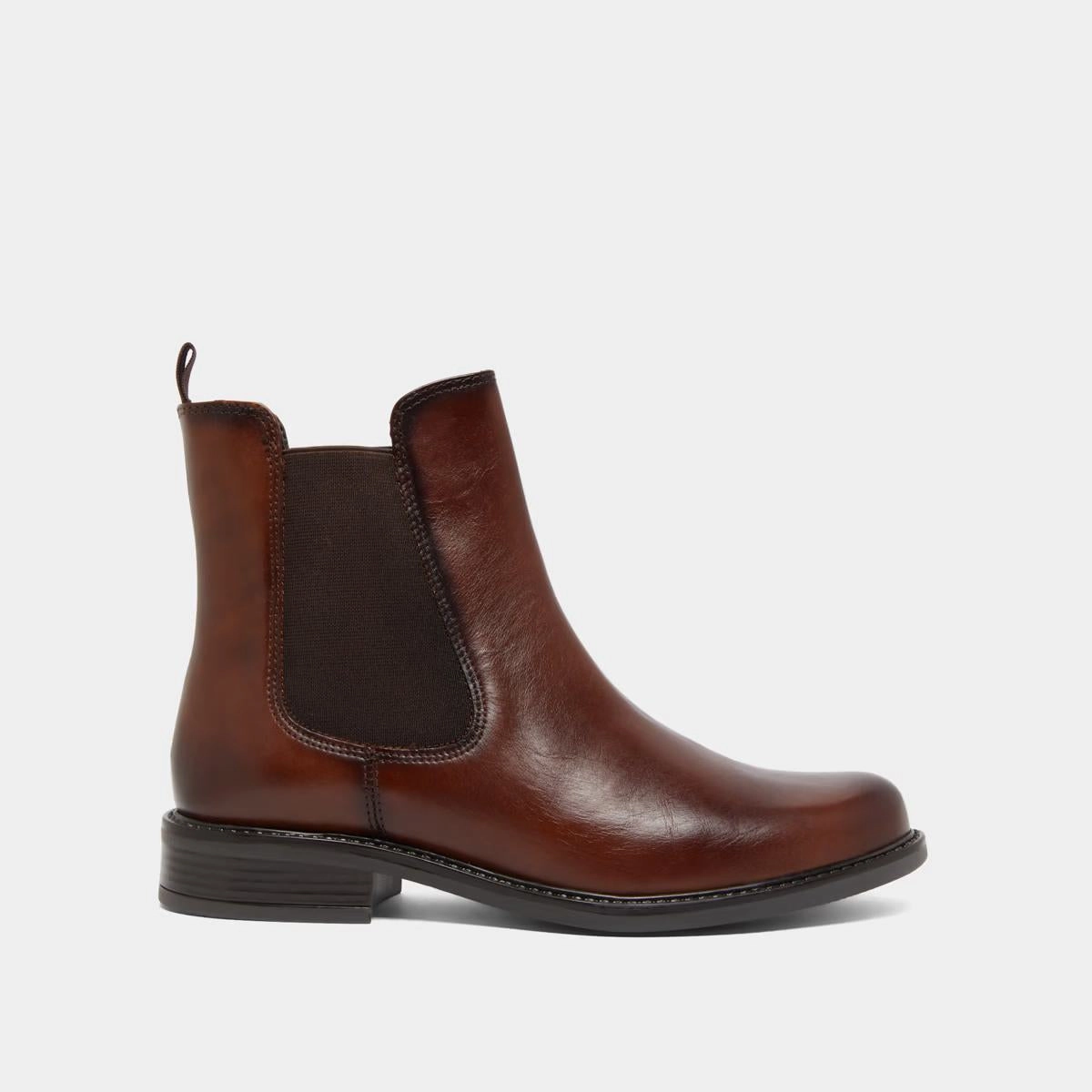 542- Audry Cuir Cognac Stylish Footwear