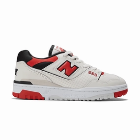 550 'Sea Salt True Red' New Balance retro-inspired sneakers
